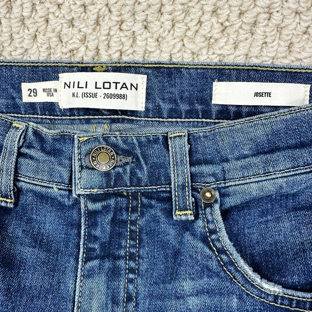 Nili Lotan Jeans Fits Womens 30x32 Classic Wash Josette High Rise 70s Flare Leg - Picture 4 of 16
